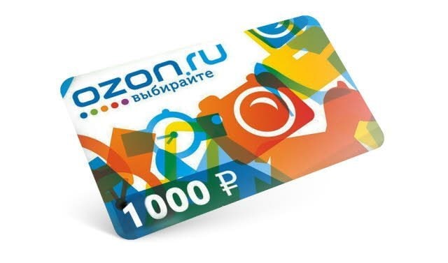 OZON Подарочный сертификат 1000 руб. - 