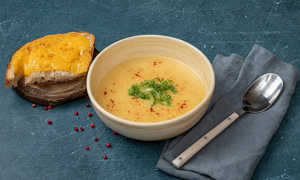 Сырный суп с копченой паприкой