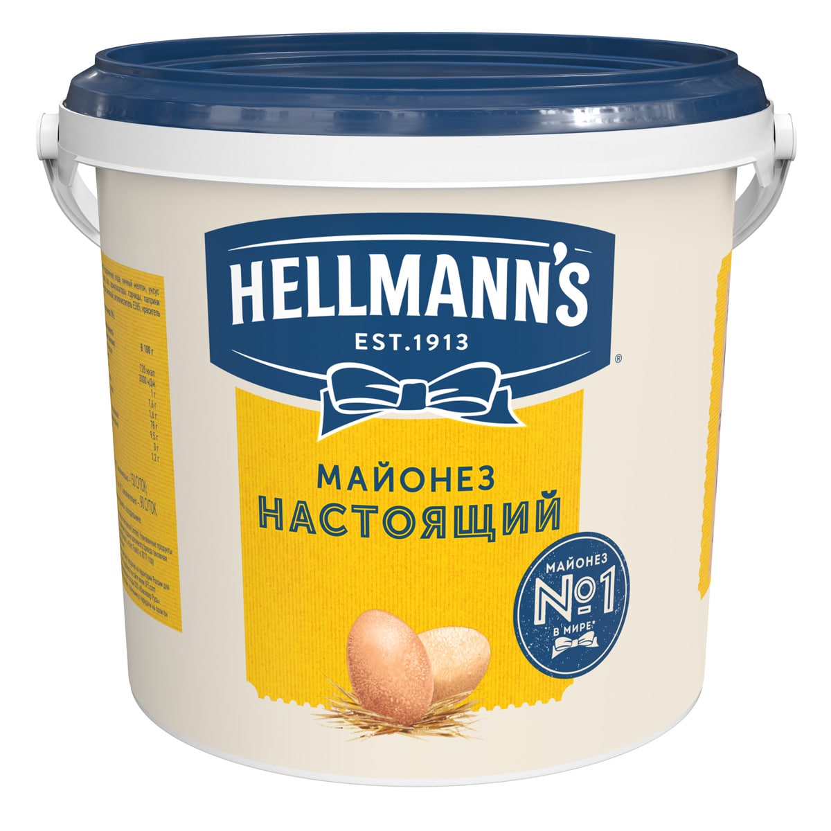 HELLMANN'S Майонез Настоящий (5л) - Hellmann’s Настоящий — для авторских блюд любой сложности.