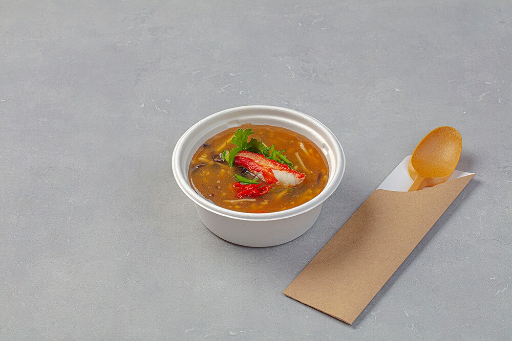 Тайский суп с крабом